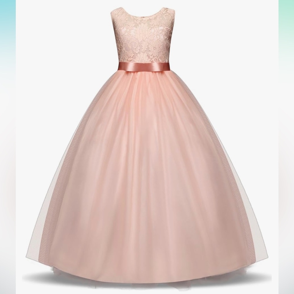 Girl’s floor-length party dress, 10-11